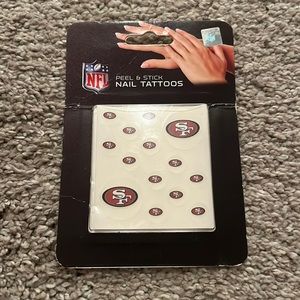 SF 49ers Nail Tattoos